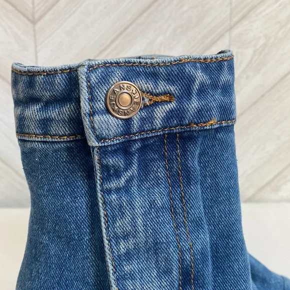 NEW Jeffrey Campbell Finite denim block heel booties 6 - Picture 3 of 14